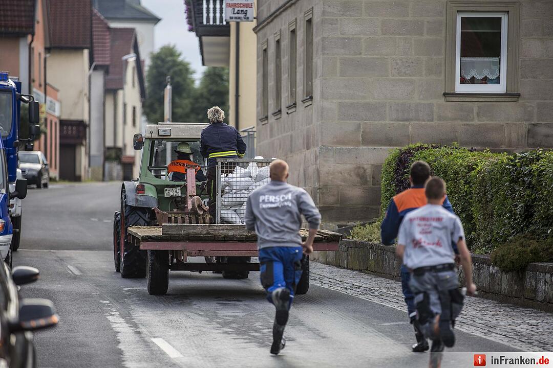 Hochwasser in Untersteinbach