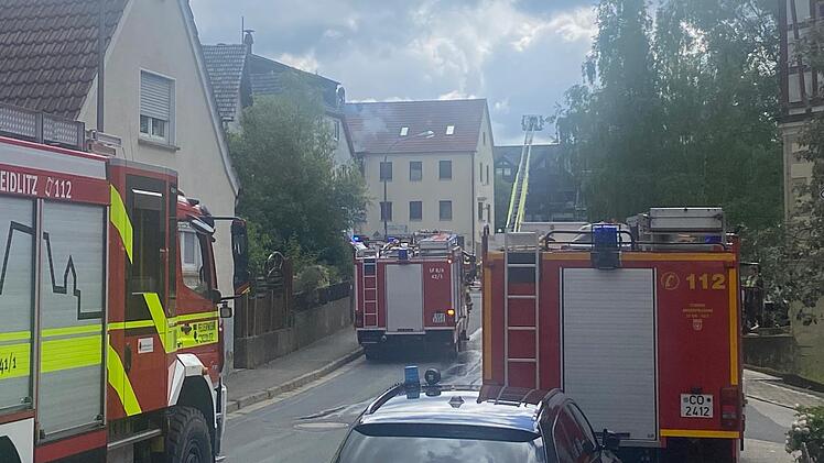 Brand an Brauerei in Untersiemau