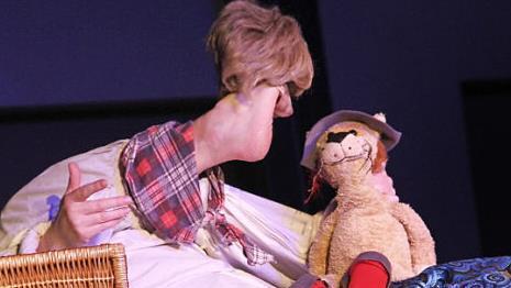 Anne Klinges Fußtheater begeisterte die Zuschauer im Stadtschloss mit dem Märchen vom gestiefelten Kater.  Foto: Gerda Völk