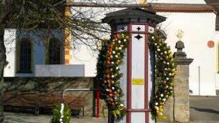 Osterbrunnen in Amlingstadt Foto: Fleischmann