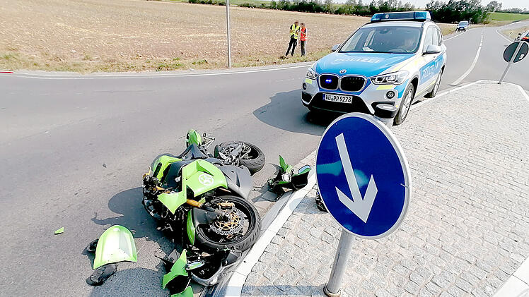 Motorrad-Unfall in Ha&szlig;furt