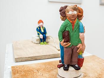 Thomas Gröhling: Modelle für Landesgartenschau - online zu sehen in der Ausstellung zur Sommerakademie des Coburger Kunstvereins.Foto: Jochen Berger