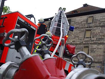 Der Brand in der JVA in Kronach zählte zu den größten Ereignissen im Feuerwehrjahr. Archiv/Marco Meißner