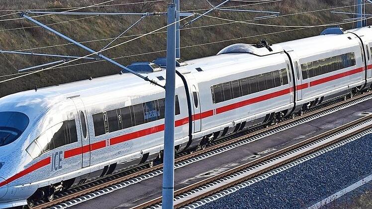 Ein ICE auf voller Fahrt - in Grub am Forst leiden die Bewohner unter dem Geräusch, das die Züge seit einigen Wochen verursachen.  Foto: Martin Schutt, dpa