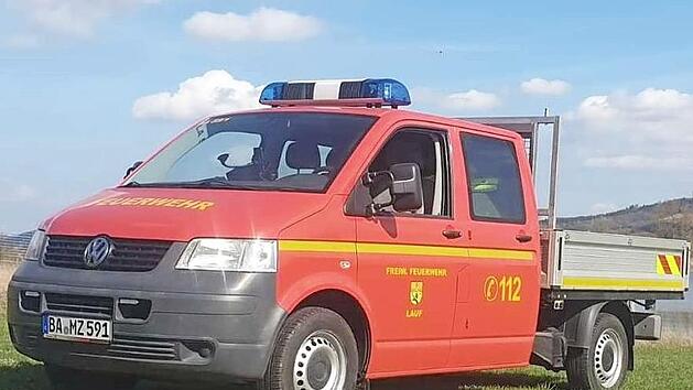 Die Feuerwehr Lauf geht neue Wege: hier ihr neuer Mannschaftstransporter Logistik, der vollst&auml;ndig durch Spenden finanziert wurde. Foto: privat