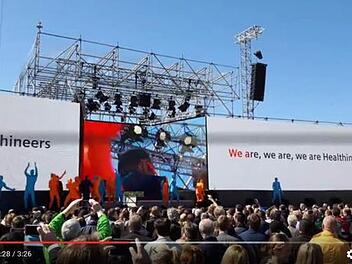 Spöttisch bei YouTube kommentiert: der Image-Song der Siemens Healthineers Foto: Screenshot YouTube
