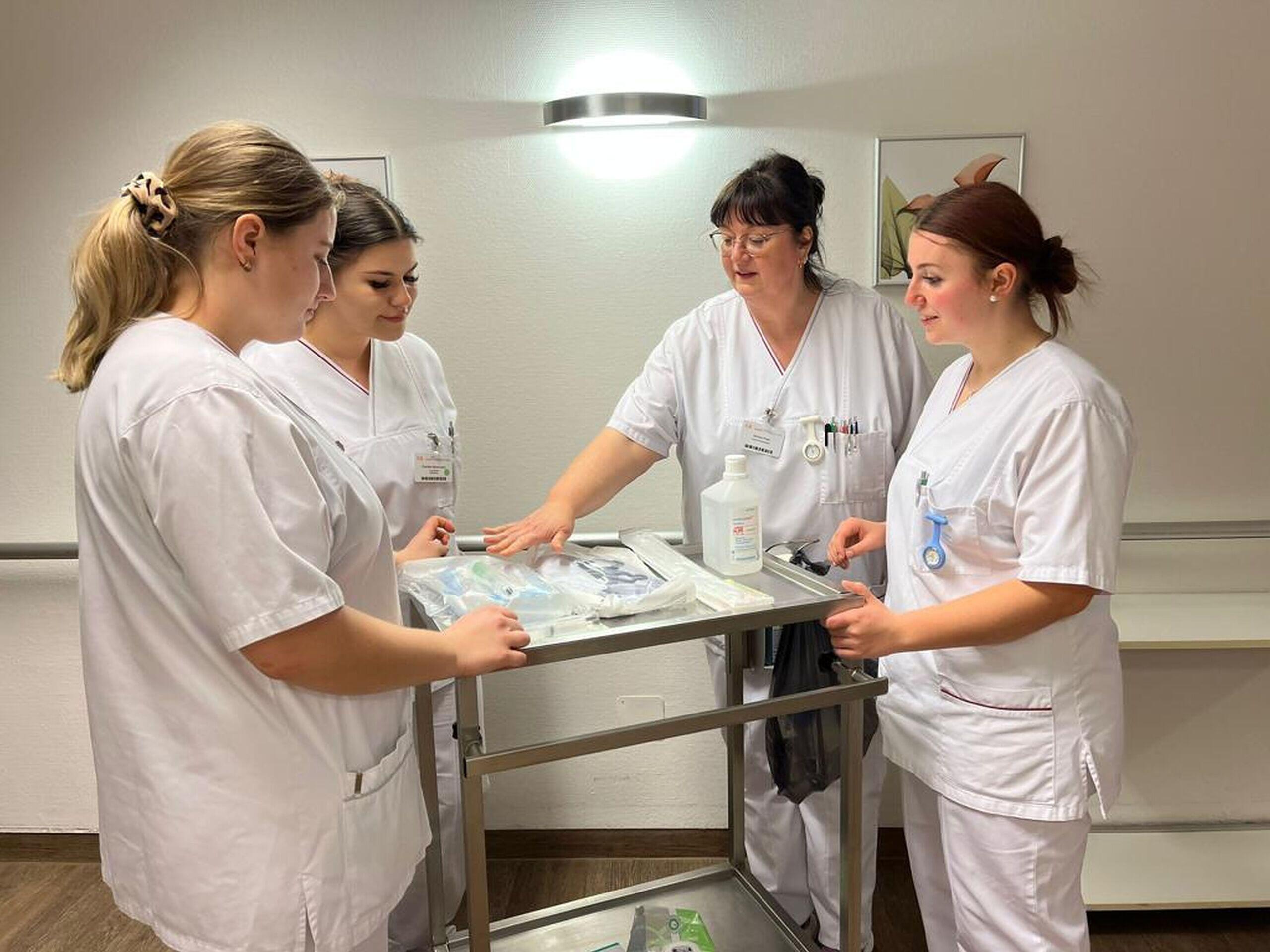 Klinik Kitzinger Land PflegeAzubis leiten Station so lautet das Fazit der Beteiligten