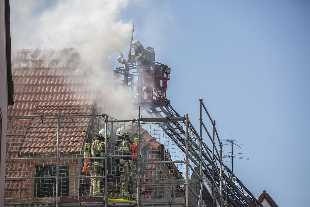 Zeil: Dachstuhlbrand in Altstadt