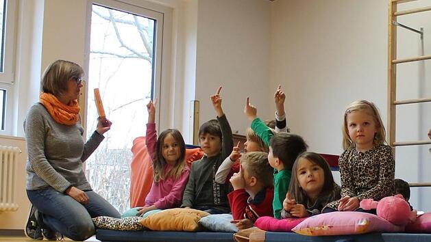 112 Kinder in Bad Kissingen bekommen im Augenblick keinen Platz in einer Kita, obwohl ihre Eltern einen Betreuungsplatz suchen. Unser Archivfoto zeigt eine Gruppe im Maria-Stern-Kindergarten in Hausen. Benedikt Borst