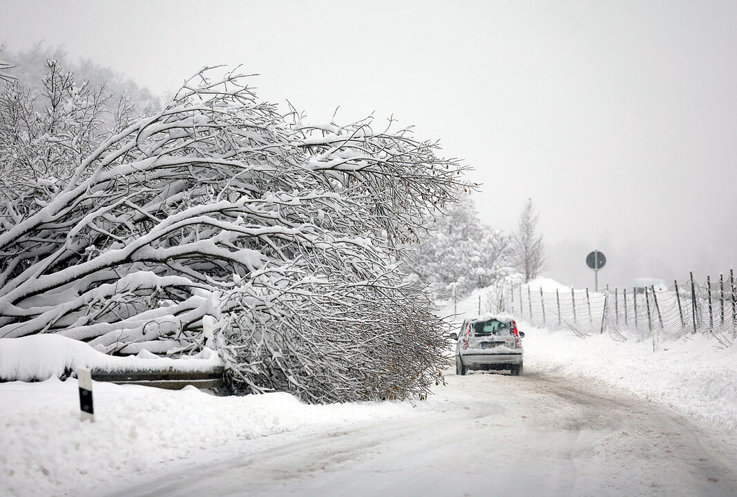 Schneefälle im Süden