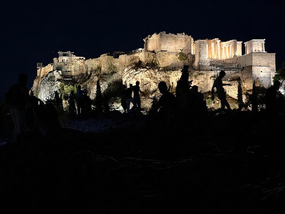 Abendstimmung vor der Akropolis