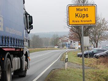 Die Ortsdurchfahrt Küps ist ein Problem für den vierspurigen Ausbau der B173. Foto: Anna-Lena Deuerling