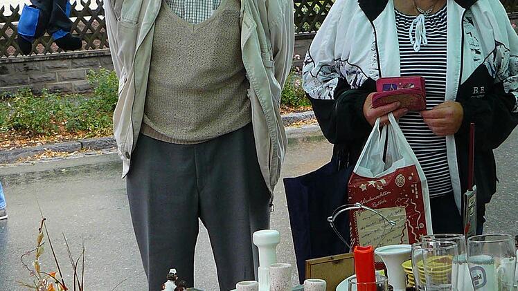 Es gab auch einen Flohmarkt.