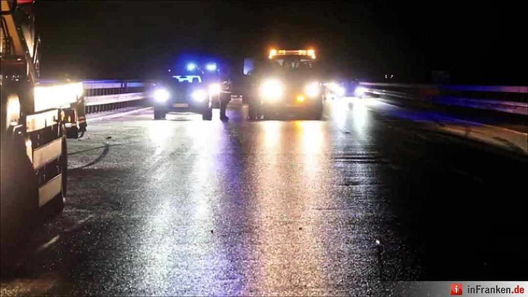 Glatteis auf der A73