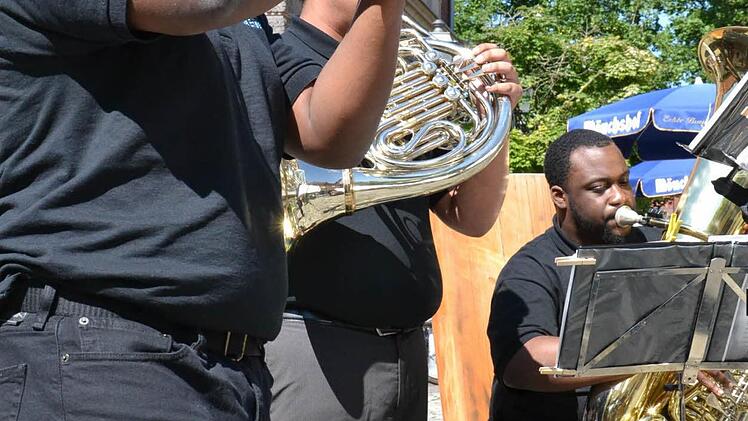 Das DSU Brass Quintet der Delaware State University, USA.