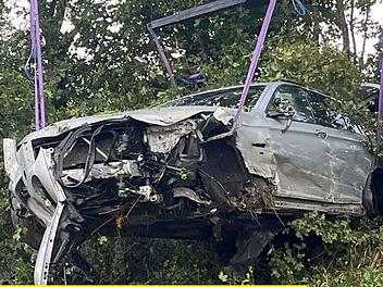 A9: Polizei berichtet von Wunder nach schwerem Unfall – und appelliert an Autofahrer