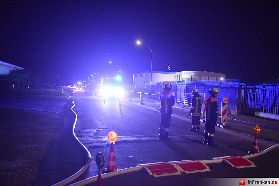 Brand bei Firma in Bamberg