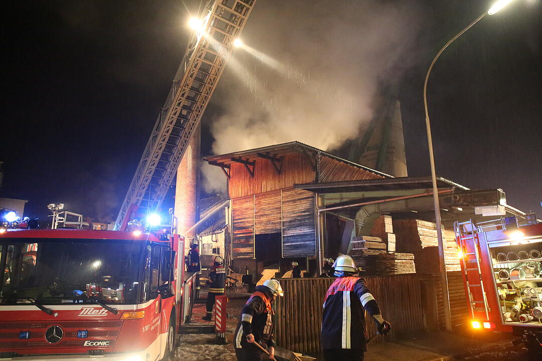 Brand in Sägewerk in Wallenfels