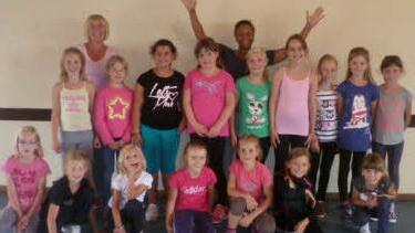 Die Eltingshausener Zumba-Kids vom Ferienprogramm