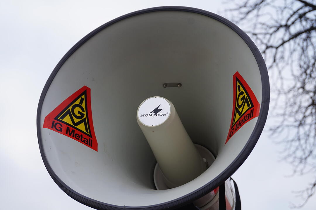 Warnstreik IG Metall in Kitzingen