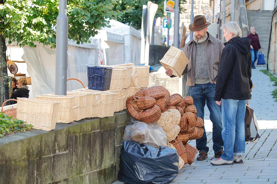 Korbmarkt in Lichtenfels am Samstag