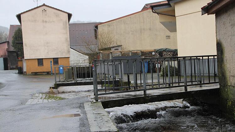 Auch die beiden Fußgängerbrücken über die Döllau sollen saniert und vielleicht zue iner einzigen zusammengefasst werden. Foto: Ulrike Müller