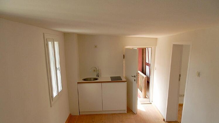 Die neue Küche im ehemals abbruchreifen Untergeschoss.Martina Rohner