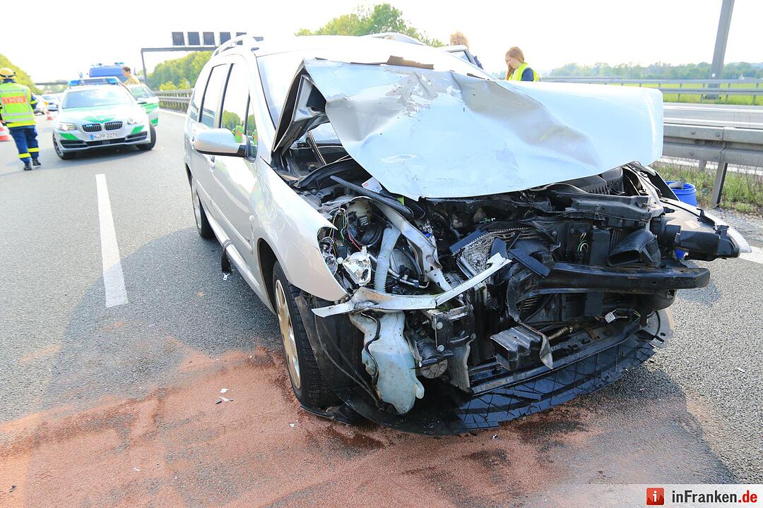 Unfall mit vier Autos bei Möhrendorf