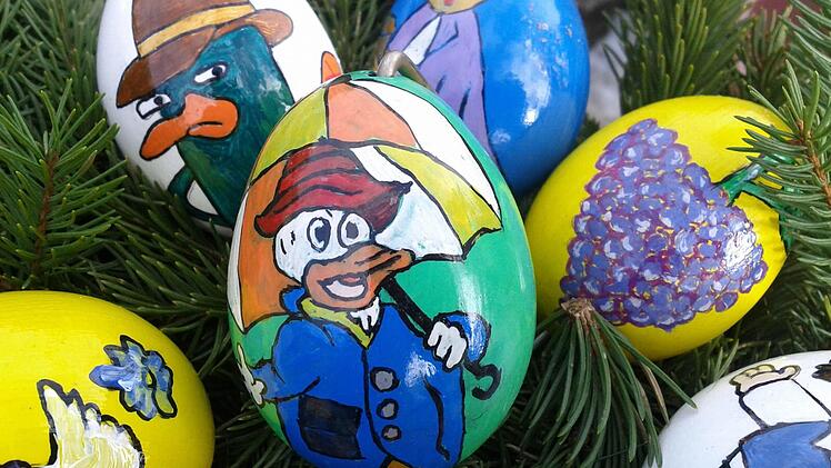 Bemalte Ostereier in Teuchatz, Foto: Mario Krug