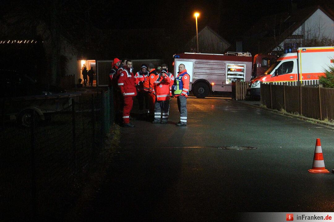 Brand eines Einfamilienhauses in Engelmannsreuth