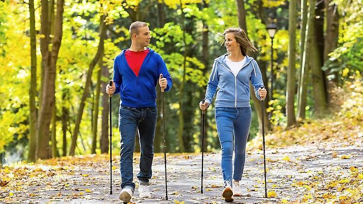 Im Sommer stehen beim Gesundheitssport des TV 48 Coburg viele verschiedene Angebote im Nordic Walking auf dem Programm. In den Wintermonaten geht es nun auch wieder in die Halle.  Foto: pr