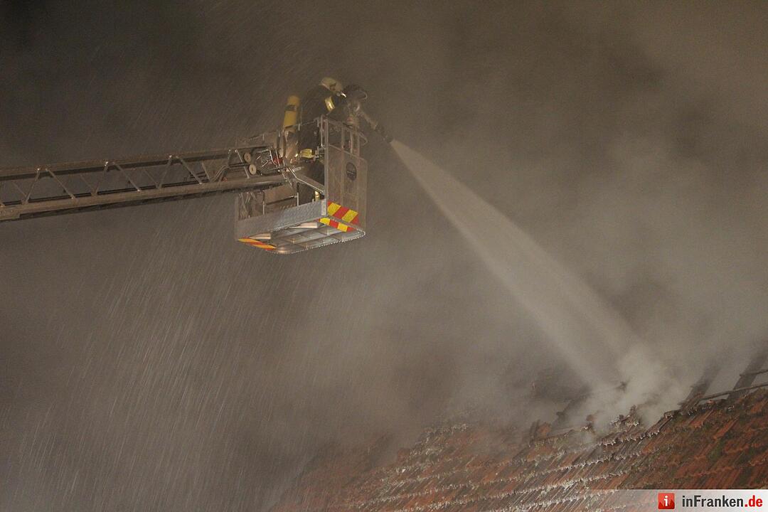 Scheunenbrand in Oberleichtersbach