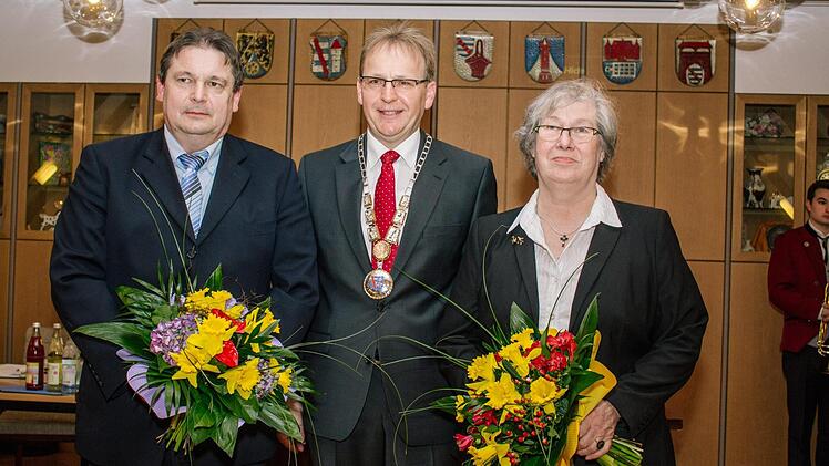 Als Stellvertreter stehen Bernd Rebhan (Mitte) in den kommenden drei Jahren Helga Mück (rechts) und Thomas Meyer zur Seite. Foto: Marian Hamacher