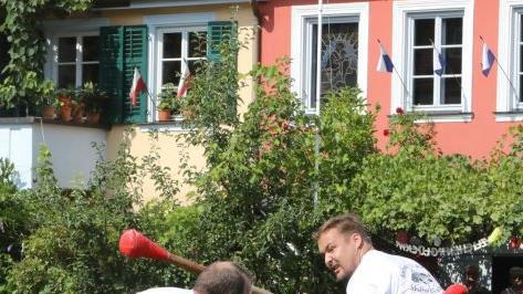 Fischerstechen der Erwachsenen am Sonntag. Foto: Barbara Herbst