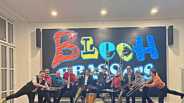 Die &bdquo;Blechbrassers&ldquo; spielen am Freitag in der Altstadt von Bad Br&uuml;ckenau.L. Strott