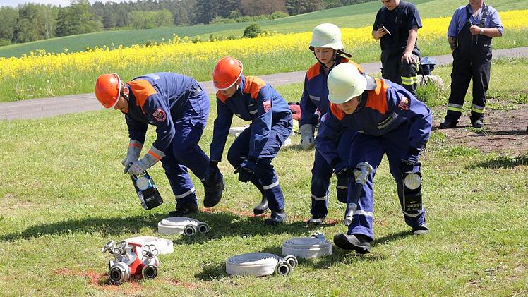 Die Feuerwehr Rödental. Foto: Michael Stelzner