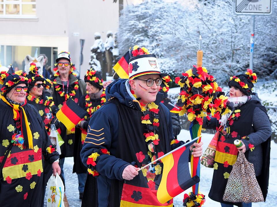 Eine der ersten Faschingsumzüge in der Region
