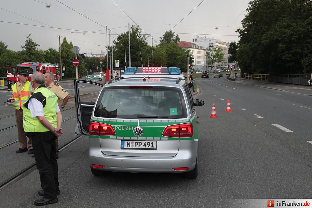 Feuerwehreinsatz nach Blitzeinschlag in Nürnberg