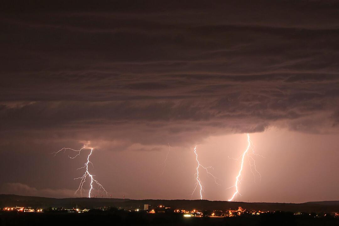 Unwetter über Franken
