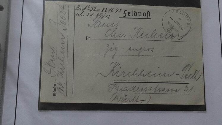 Feldpost an Familie Kicherer. Foto: Privat