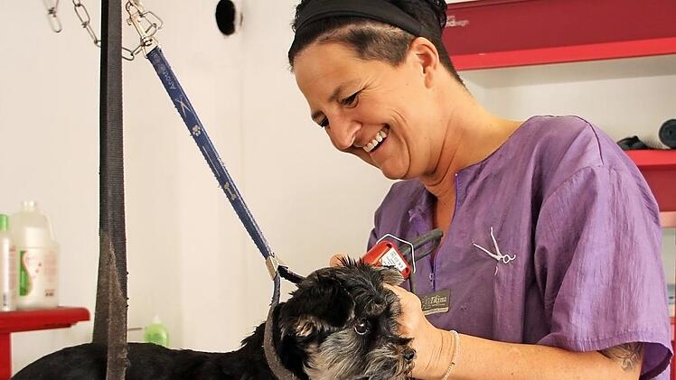 Tanja Heide hat als Hundefriseurin - wie sie sagt - ihre "Berufung" gefunden. Vor kurzem ist sie mit ihrem Salon nach Haßfurt gezogen.