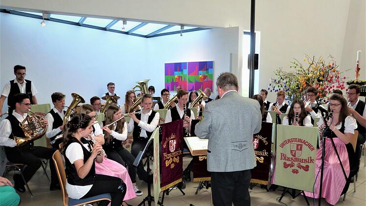 Das Jugendblasorchester des Untersteinacher Musikvereins unter der Leitung von Lothar Huber präsentierte sich zum Osterkonzert in der Autobahnkirche einmal mehr als eine sehr homogene Einheit. Foto: Werner Reißaus