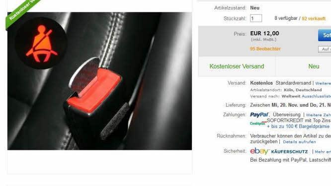 Screenshot: Ebay