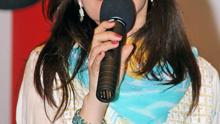 Bewohner der Gemeinschaftsunterkunft stellten sich in der Alten Aula vor.  Foto: Dieter Britz