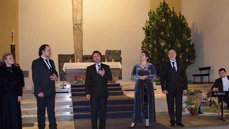 Das Ensemble "Tosca" bei seinem Konzert in Redwitz. Foto: Welz