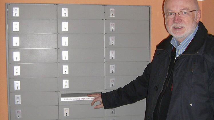 Die Postbankfächer kommen in andere Räume. Foto:Petra Malbrich