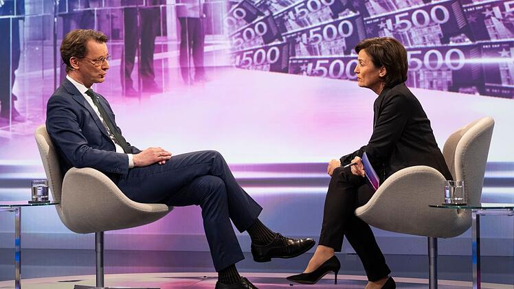 Im Gespräch mit Sandra Maischberger räumte Hendrik Wüst (CDU) Fehler seiner Partei ein.