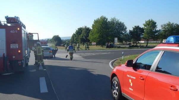 Die Haßfurter Feuerwehr war im Einsatz.