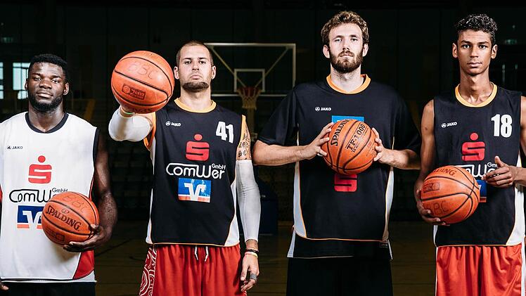 Ein starkes Quartett für den BBC Coburg (von links): Niko Dilukila, Alexey Bondar, Chris Reinhardt, Terry A. Thomas. Foto: Sebastian Buff