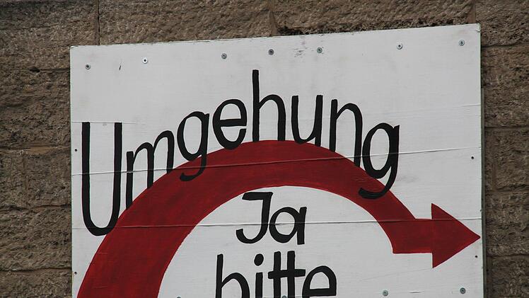 Viele Anwohner machen auf die Verkehrsbelastung aufmerksam Foto: Benedikt Borst